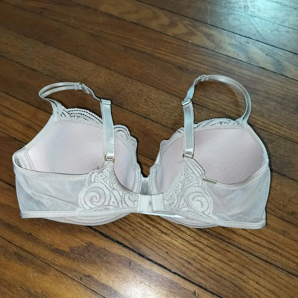 Chantelle Size 34C Pyramide Smooth Demi Bra Beige 1462